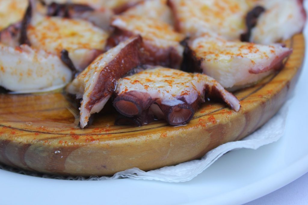 platos típicos: pulpo